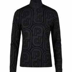 Shirt Damen Zip Print Shirt HW26, Trainingsshirt, Funktionsshirt, langarm