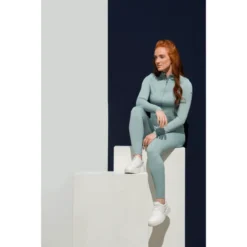 Shirt Damen Zip Seamless Classic Sports Fanatics FS24, Trainingsshirt, langarm