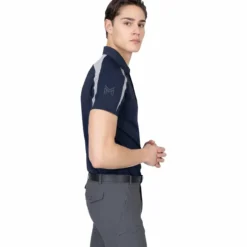 Shirt Herren Court, Trainingsshirt, Trainingspolo, kurzarm