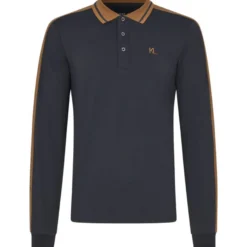 Shirt Herren KLMarco HW25, Trainingsshirt, Polo Pique Shirt, langarm