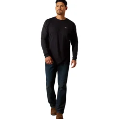 Shirt Herren Rebar Cotton Strong Standard Pocket, langarm
