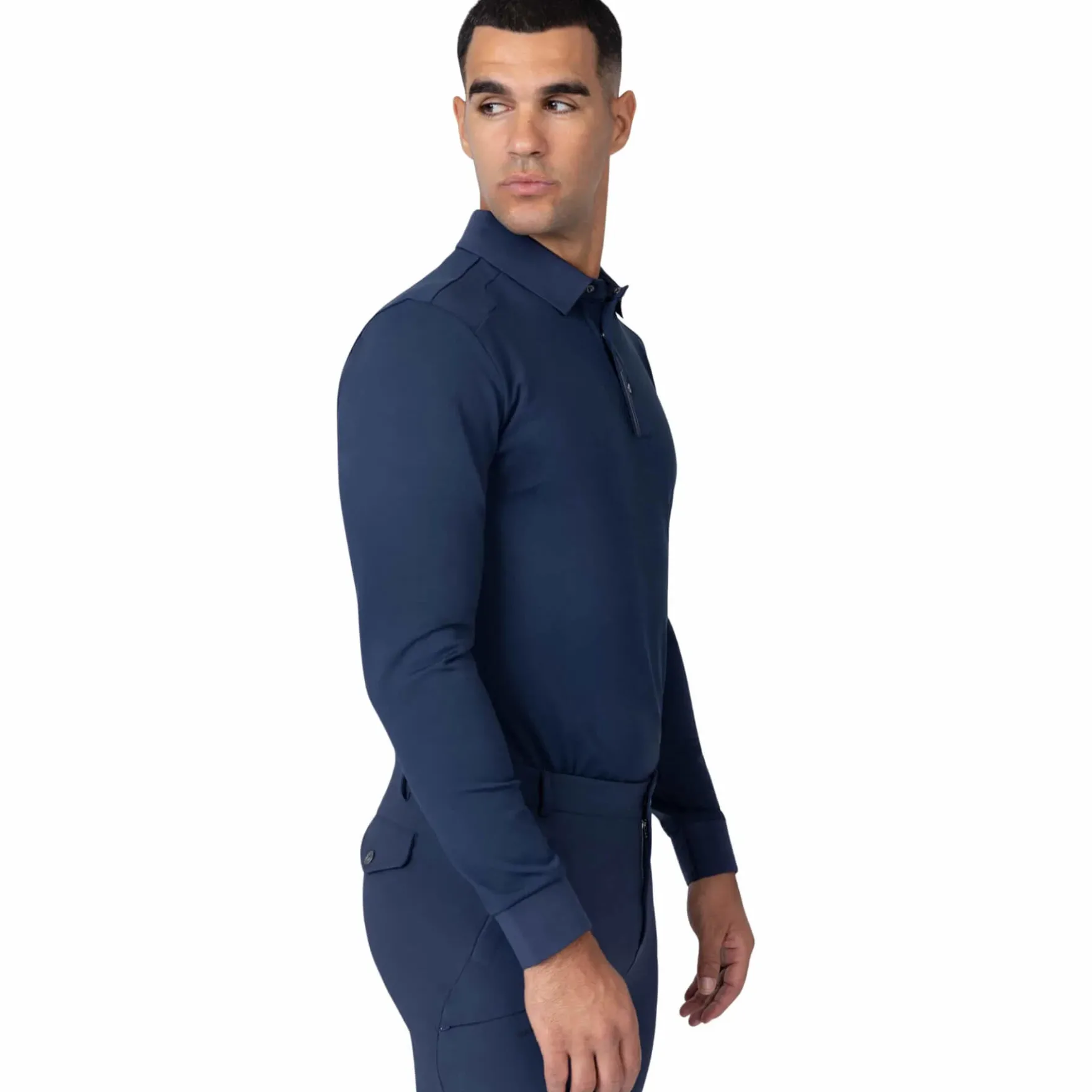 Shirt Herren Volt, Trainingsshirt, Trainingspolo, langarm