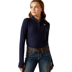 Shirt Kinder Lowell 3.0 1/4 Zip, Baselayer, langarm