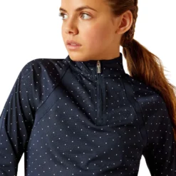 Shirt Mädchen Sunstopper, 1/4 Zip, Trainingsshirt, Baselayer, UV-Schutz