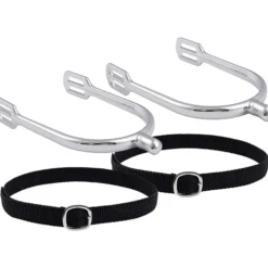 Sporen Set Damen IRHBasic, mit Sporenriemen, abgerundet
