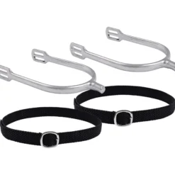 Sporen Set Herren IRHBasic, mit Sporenriemen, eckig