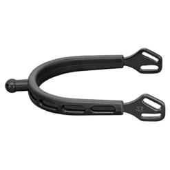 Sporen Ultra fit extra Grip black Series, kugelförmiges Halsende, 20mm Halslänge