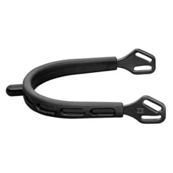 Sporen Ultra fit extra Grip black Series, abgerundetes Halsende, 15mm Halslänge
