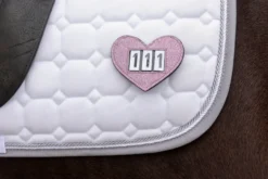 Startnummern Heart, 3-stellig, mit Sicherheitsnadel, 1er Set