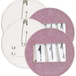 Startnummern IRHGlitter Round, 3-stellig, 2er Set