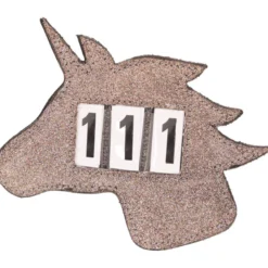 Startnummern Unicorn, 3-stellig, mit Sicherheitsnadel, 1er Set