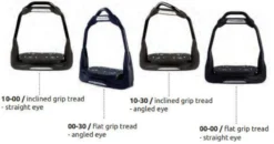 Steigbügel Stirrups Air´s Full Black 0-30, Edelstahl