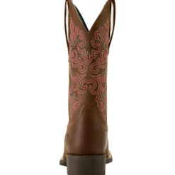 Stiefel Damen Round Up Wide Square Toe StretchFit, Westernstiefel, Leder
