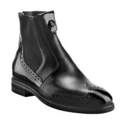 Stiefeletten Damen Marilyn Lack, mit Budapester Lochmuster, Leder