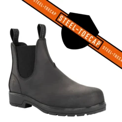 Stiefelette 1888 Stahlkappen Chelsea, Sicherheitsstiefelette, Damen, Herren