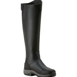 Stiefel Telluride Tall, Damen, Lederreitstiefel, wasserdicht, Schwarz
