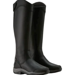 Stiefel Telluride Tall, Damen, Lederreitstiefel, wasserdicht, Schwarz