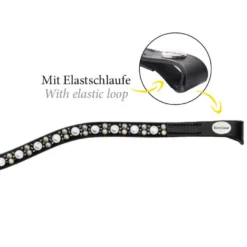 Stirnriemen Blaze, geschwungen, mit Elastschlaufe