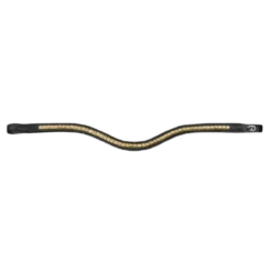 Stirnriemen Brass Clincher V-Shaped NEC, geschwungen