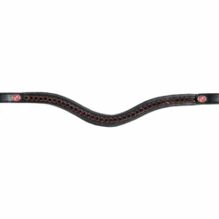 Stirnriemen Flexiloop, Schnellwechselverschluss, 8 mm Crystals, schwarz