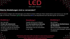 Therapiegamasche LED-Rotlicht-Therapie FS26, rechts