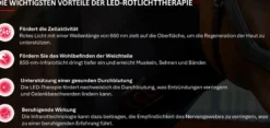 Therapiehufglocken LED-Rotlicht-Therapie FS26, 4 Stück