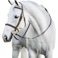 Trense Hunter Cavesson Pony FS26, englisches Reithalfter, mit Zügeln, ohne Sperrriemen