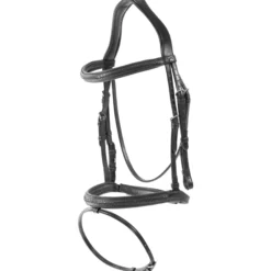 Trense Plaited Flash Noseband Bridle New English Collection, englisch kombiniert