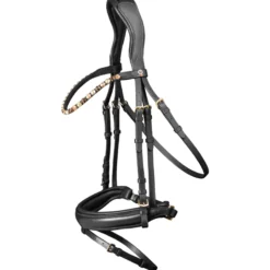 Trense X-Line Goldheart, schwedisch kombiniert, mit Zügeln