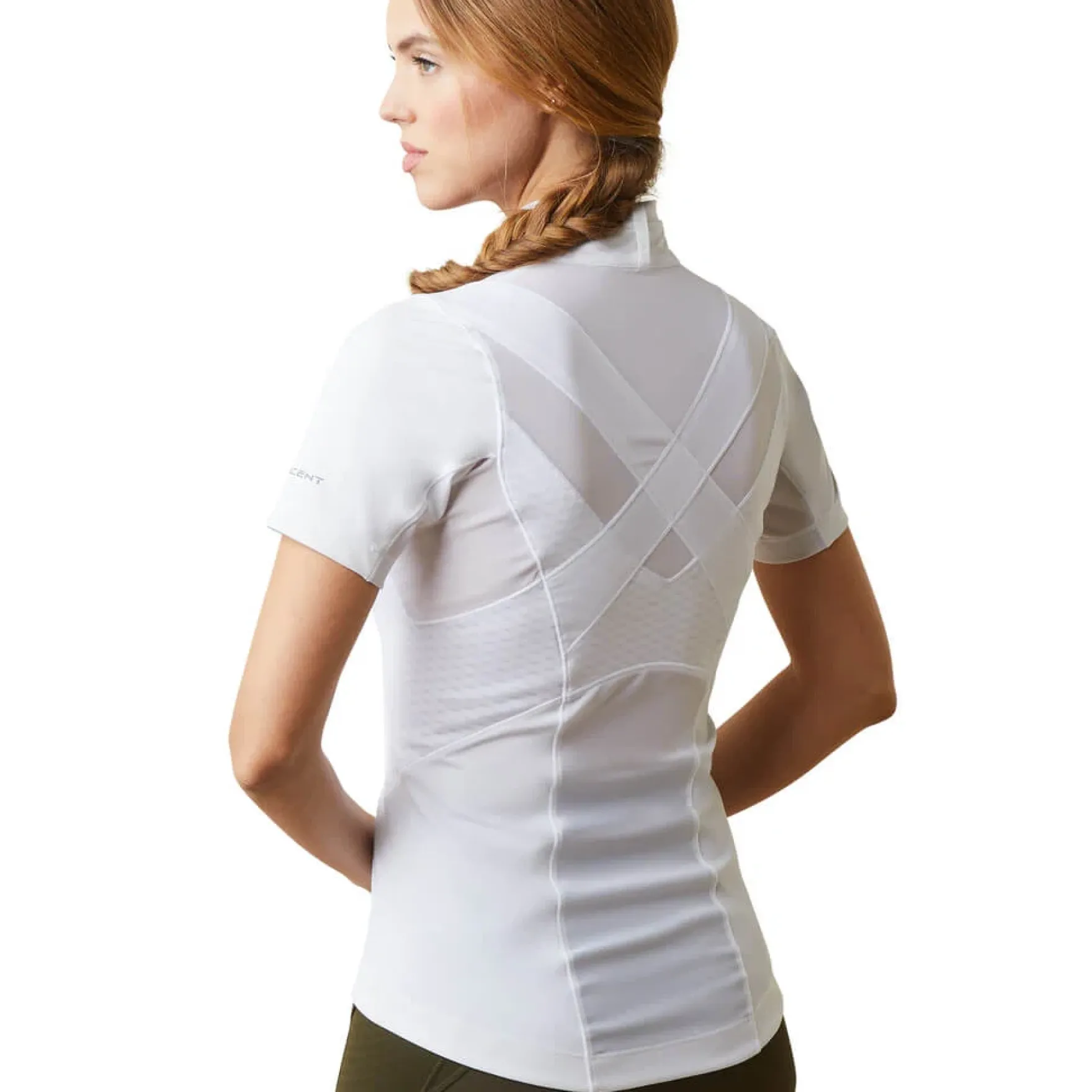 Turniershirt Damen Ascent 1/4 Zip FS23, kurzarm