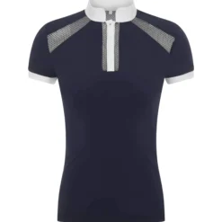 Turniershirt Damen Camille Show Shirt, kurzarm, Mesh