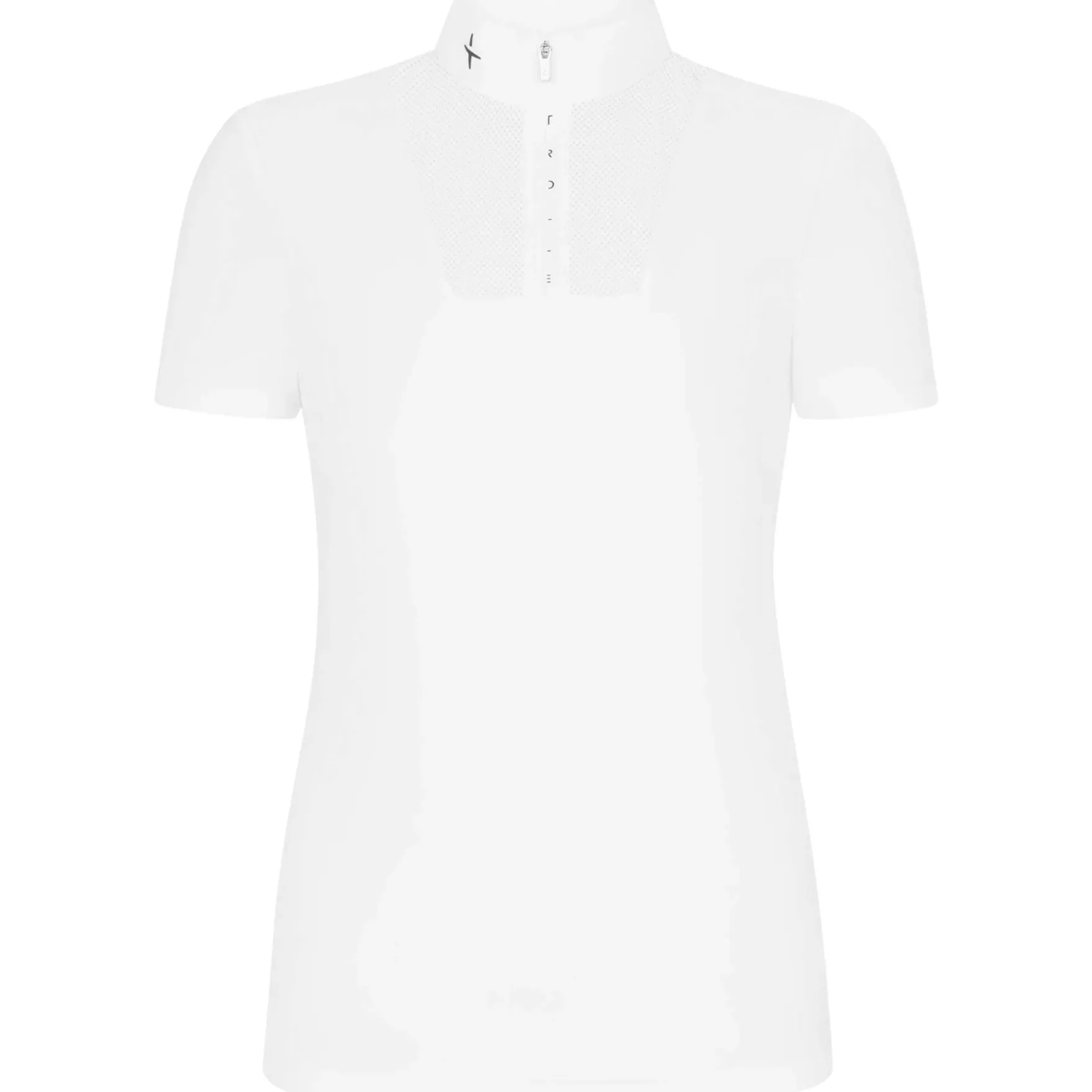 Turniershirt Damen Center Line Polo Mesh, kurzarm