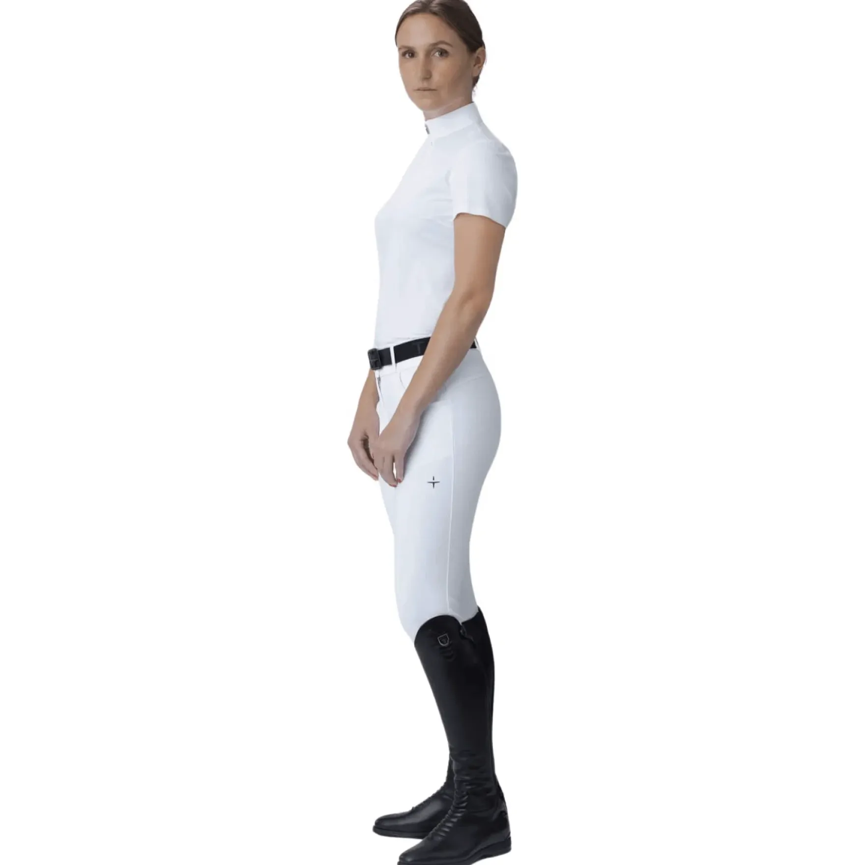 Turniershirt Damen Center Line Polo Mesh, kurzarm