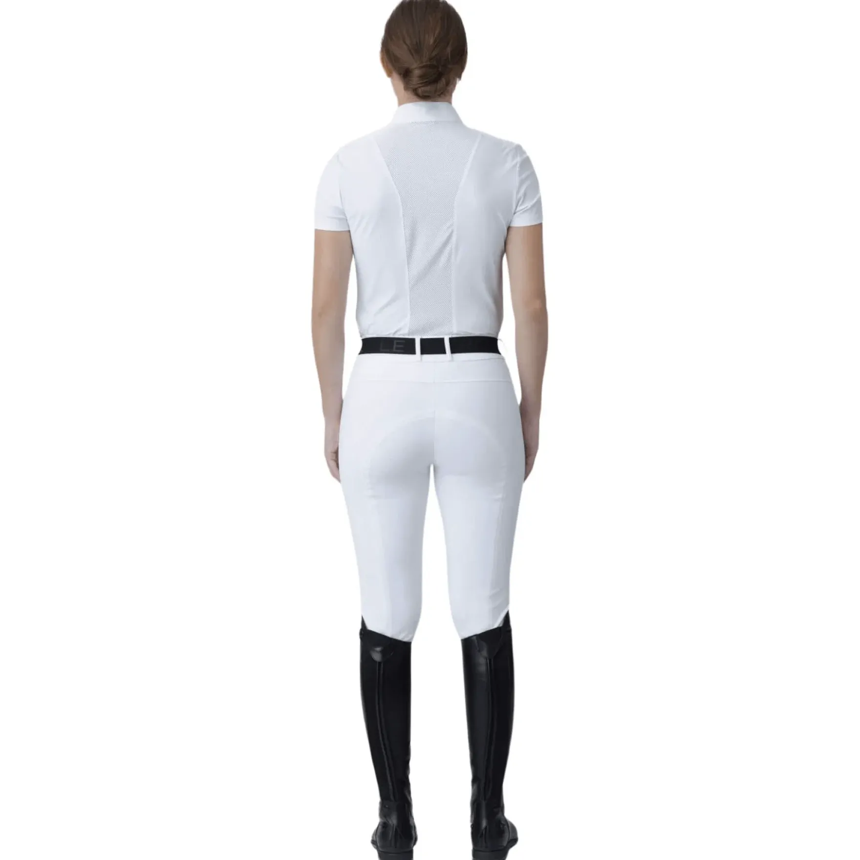Turniershirt Damen Center Line Polo Mesh, kurzarm
