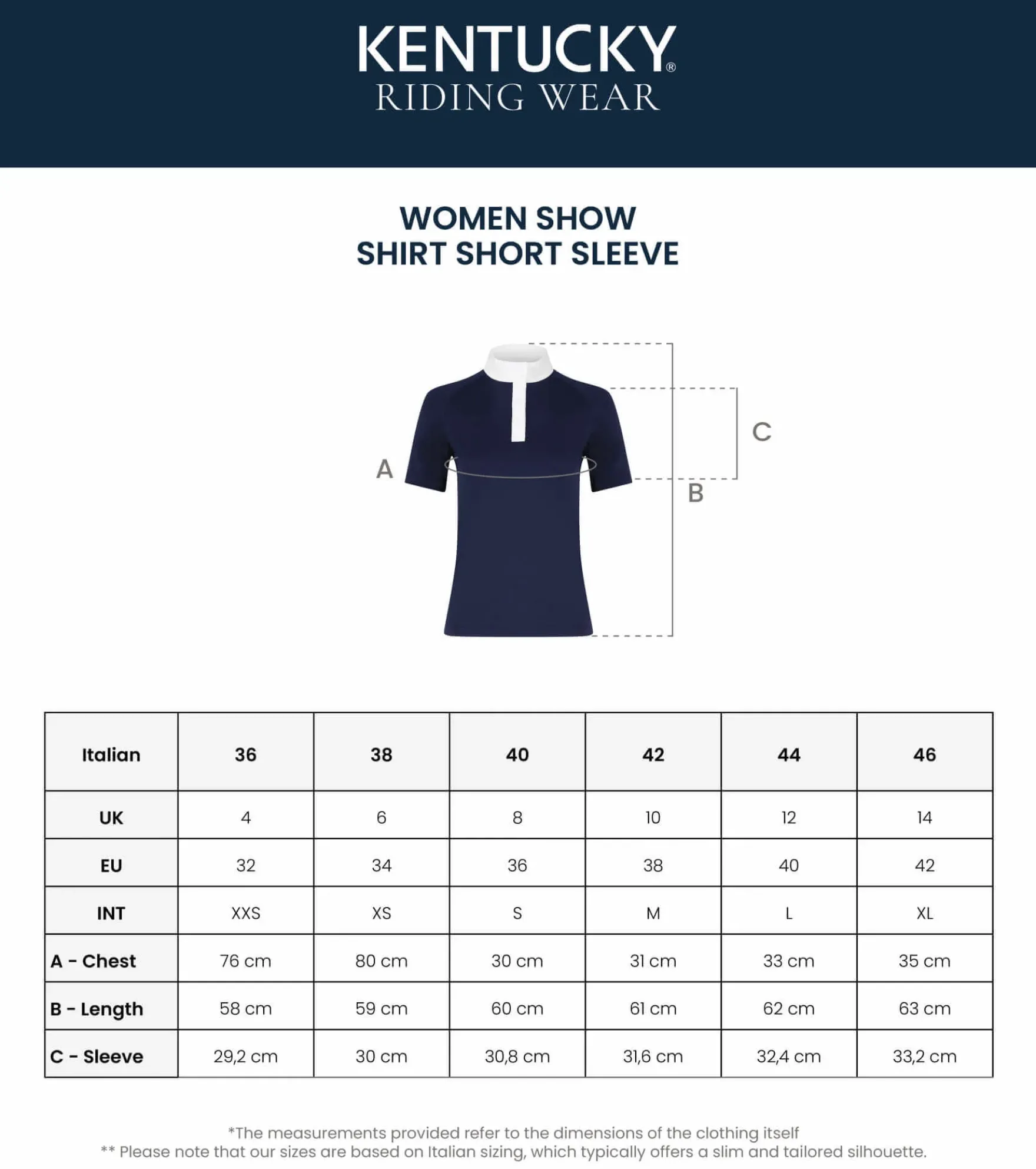 Turniershirt Damen Classic, kurzarm