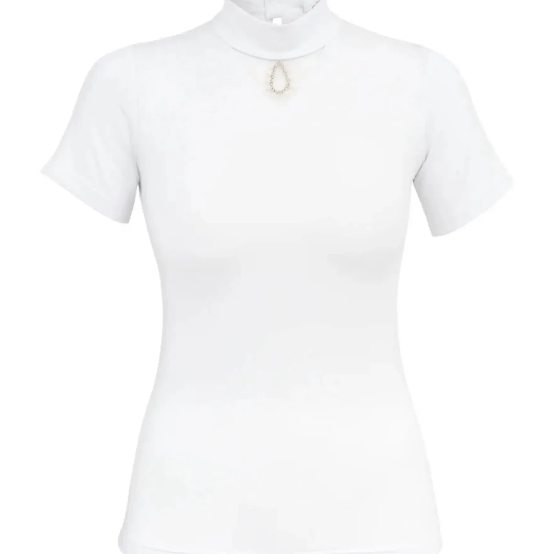 Turniershirt Damen Crystal Drop, kurzarm