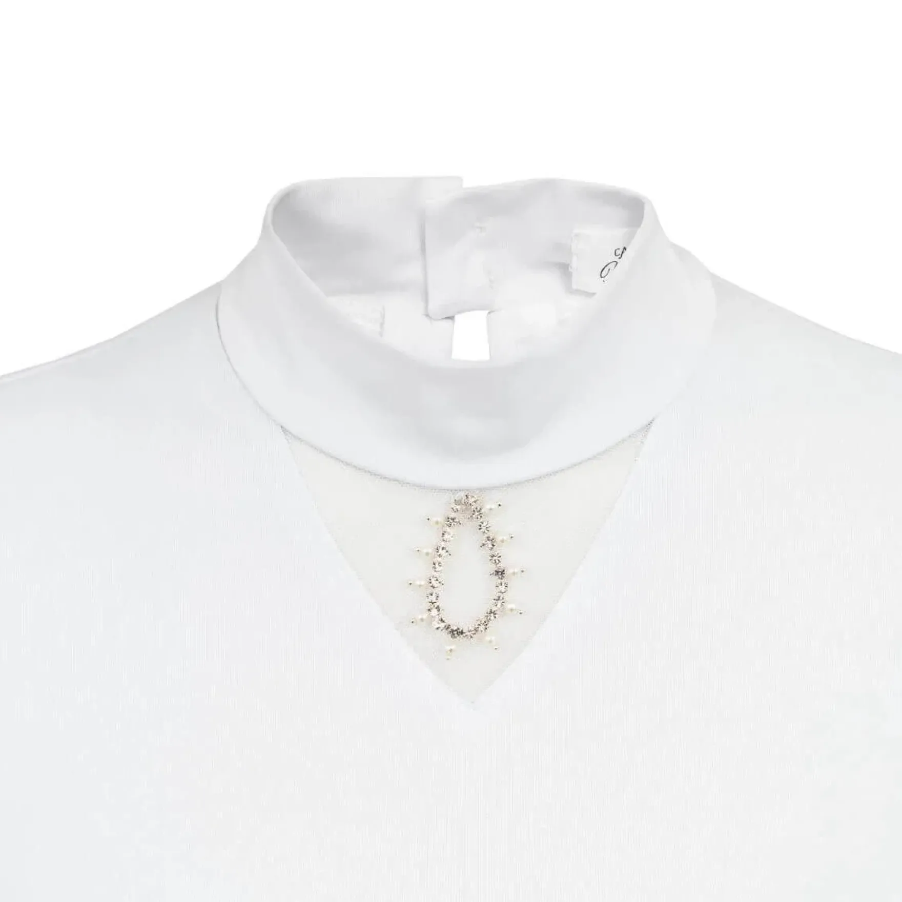 Turniershirt Damen Crystal Drop, kurzarm