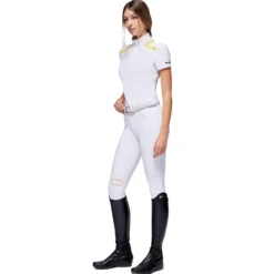 Turniershirt Damen Jersey S/S Zip HW22, kurzarm