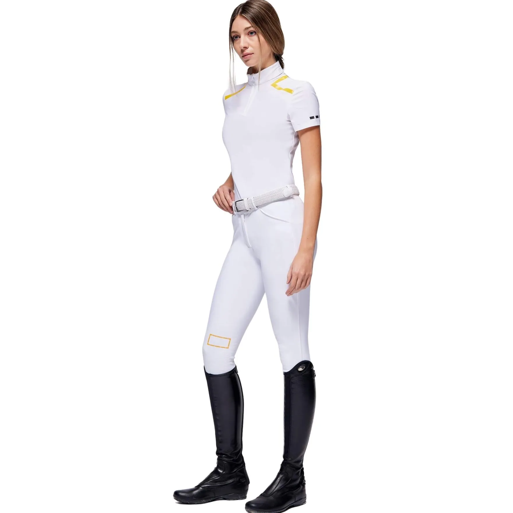 Turniershirt Damen Jersey S/S Zip HW22, kurzarm