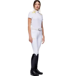 Turniershirt Damen Jersey S/S Zip HW22, kurzarm