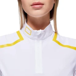 Turniershirt Damen Jersey S/S Zip HW22, kurzarm