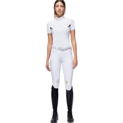 Turniershirt Damen Jersey S/S Button FS23, kurzarm