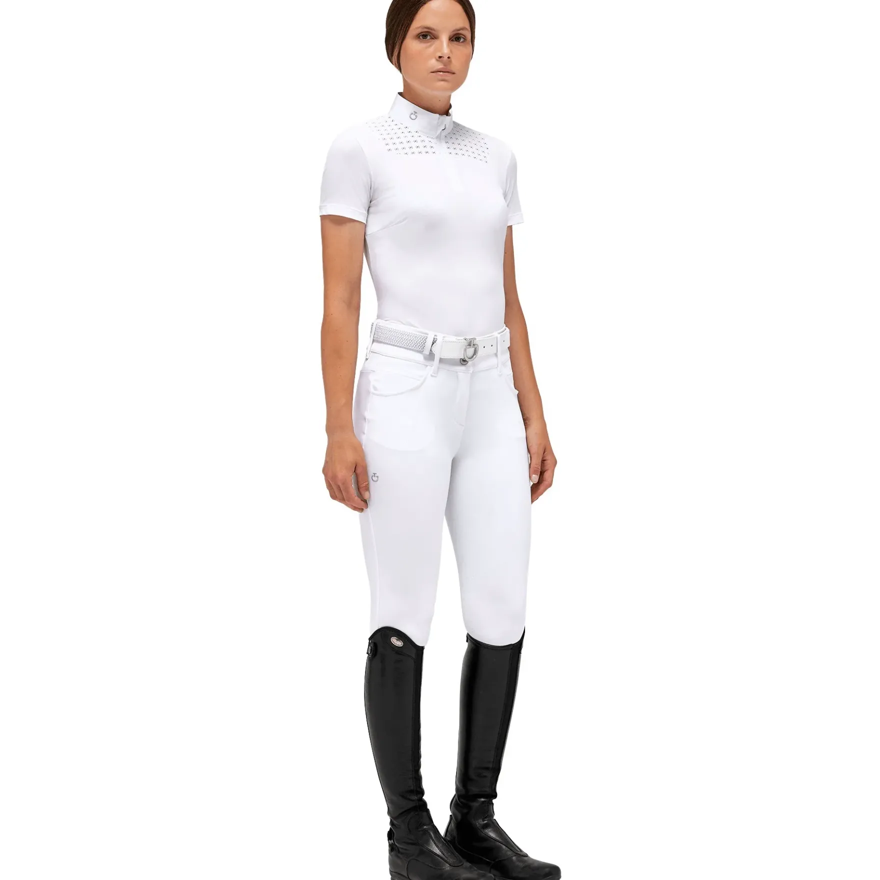 Turniershirt Damen Lightweight Piqué S/S Zip FS23, Turnierpolo, kurzarm