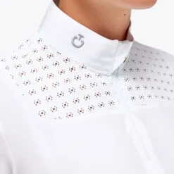 Turniershirt Damen Lightweight Piqué S/S Zip FS23, Turnierpolo, kurzarm