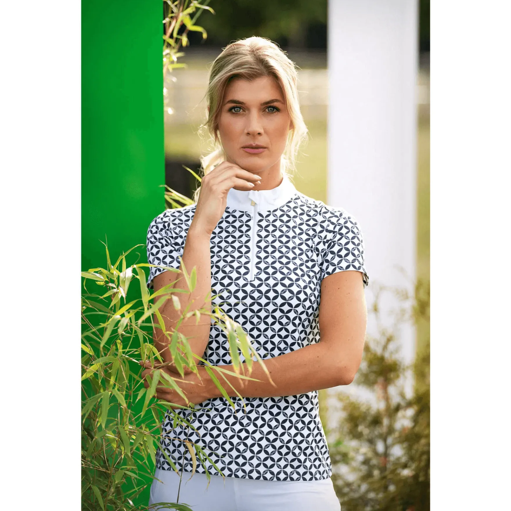 Turniershirt Damen Louisa, kurzarm