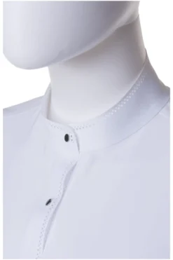 Turniershirt Damen Melody Star White, langarm