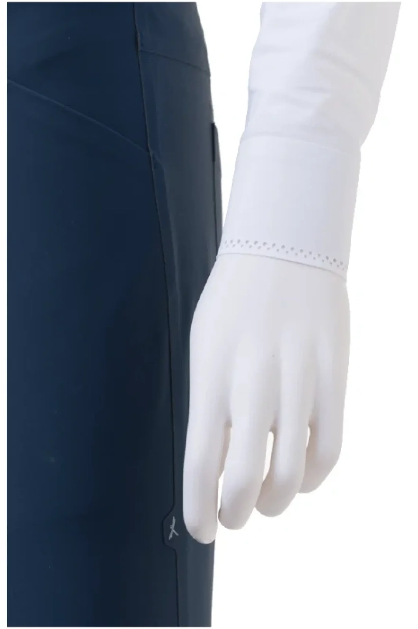 Turniershirt Damen Melody Star White, langarm