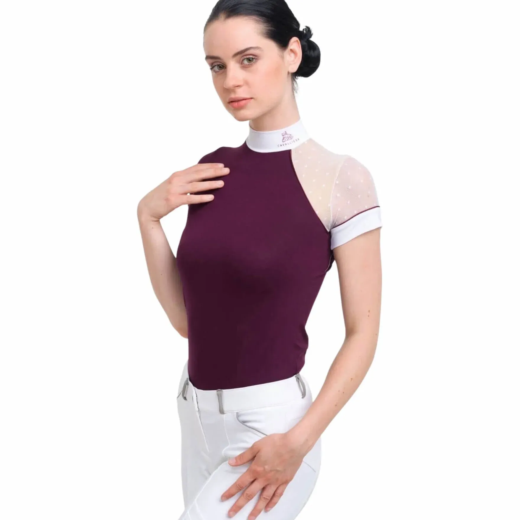 Turniershirt Damen Modern Dame, kurzarm
