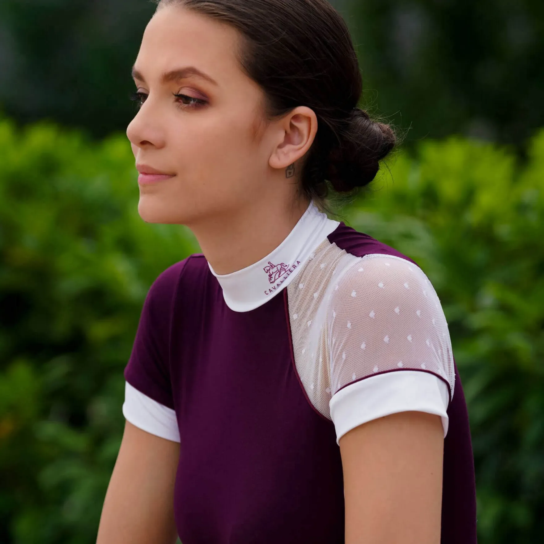 Turniershirt Damen Modern Dame, kurzarm