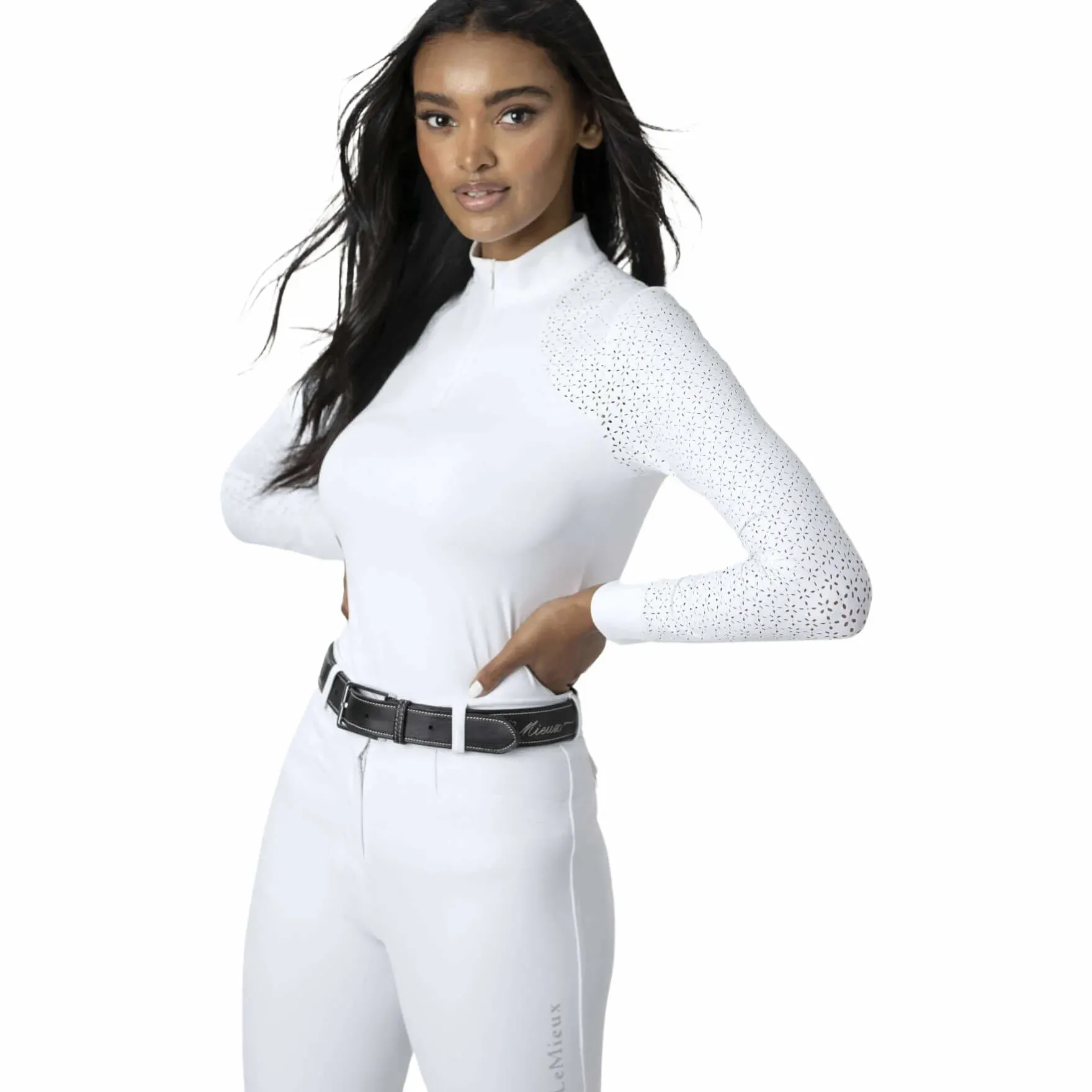 Turniershirt Damen Olivia Show Shirt, langarm